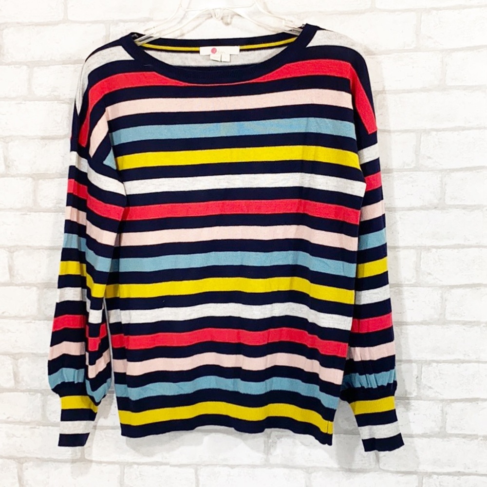 Boden stripe wool blend pullover sweater small - Picture 2 of 12